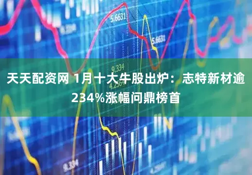 天天配资网 1月十大牛股出炉：志特新材逾234%涨幅问鼎榜首